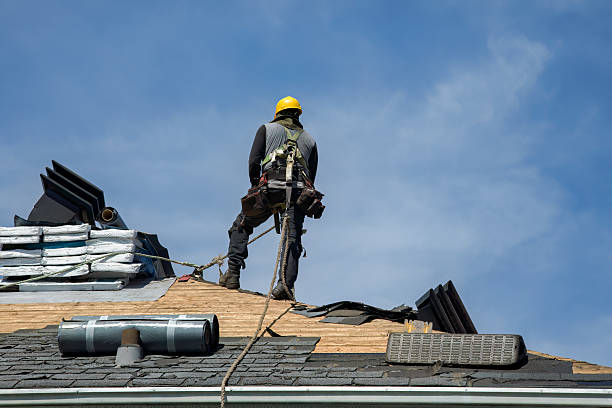 Professional Gutter Installation technician working in Mulberry, TN